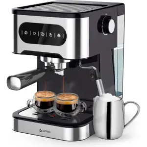 Cafetera Expresso Digital Suono Automática Acero Inox 1.5 L Color Plateado